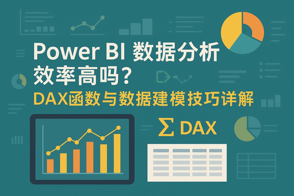 Power BI数据分析效率高吗？DAX函数与数据建模技巧详解